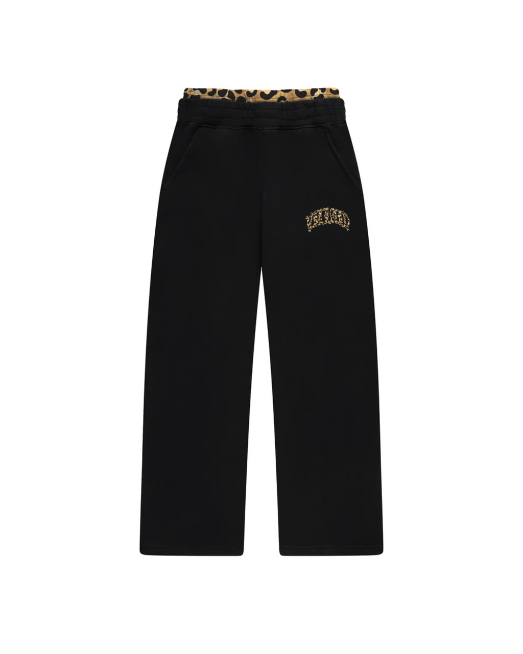 BLACK LEOPARD PANTS